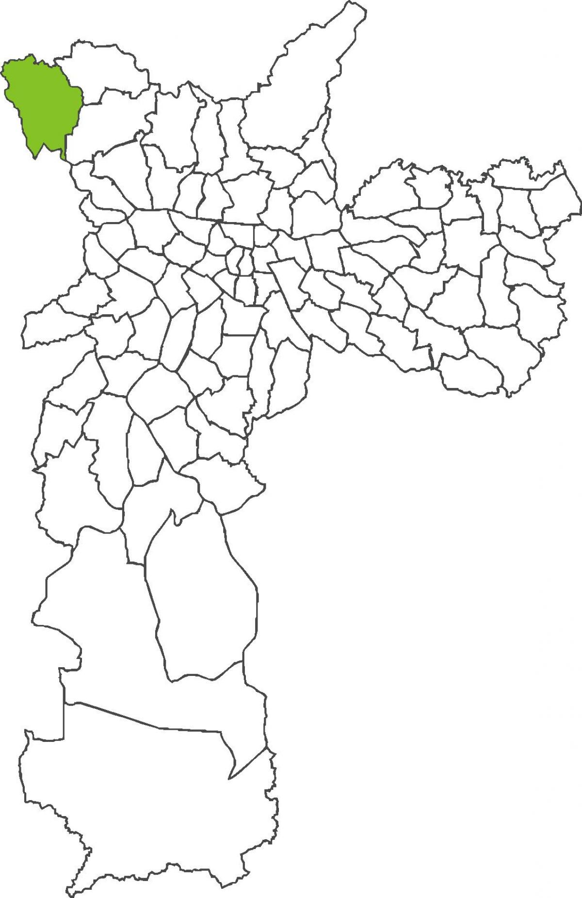 Kaart van Anhangüera wijk