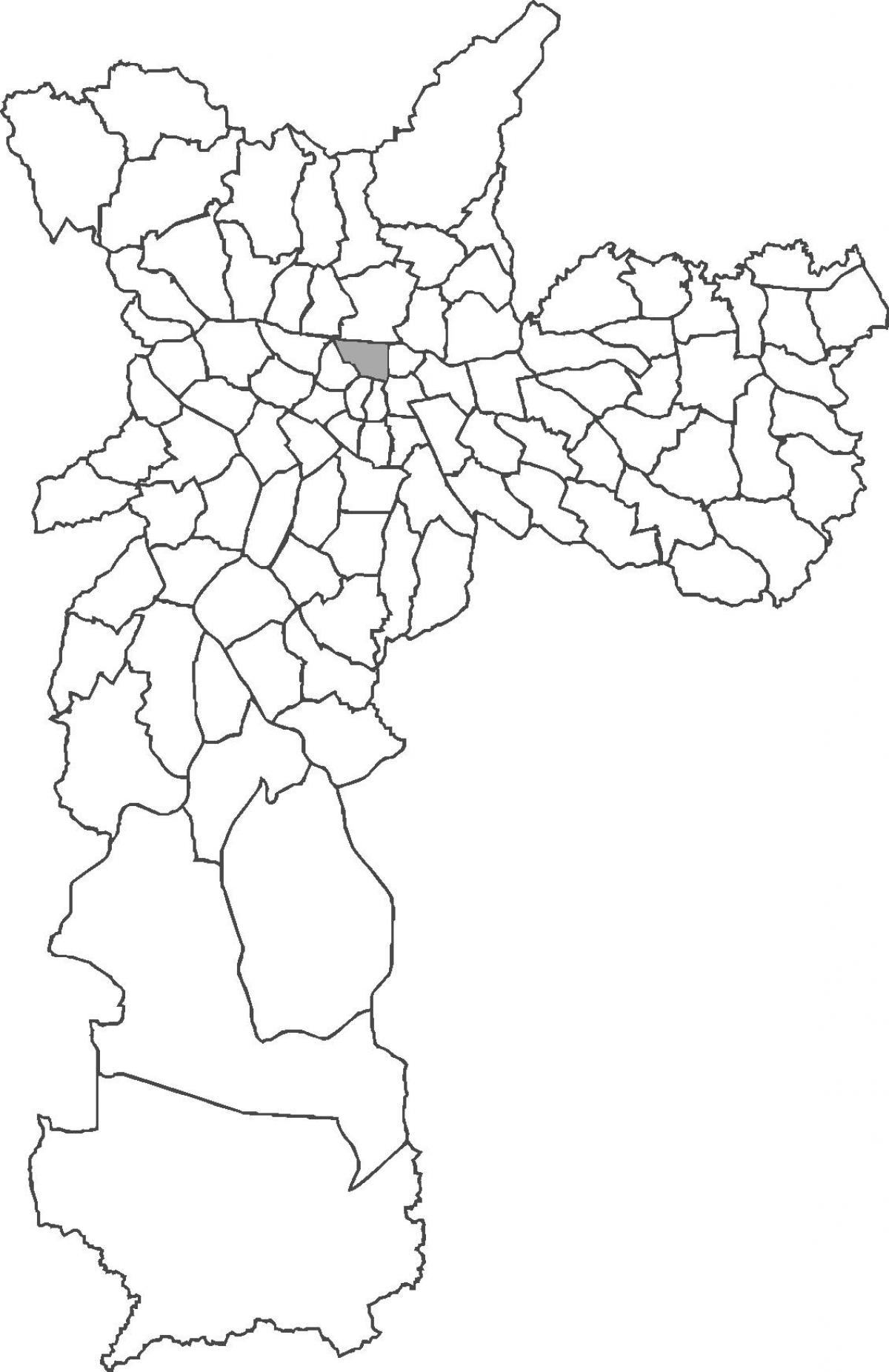 Kaart van Bom Retiro-district