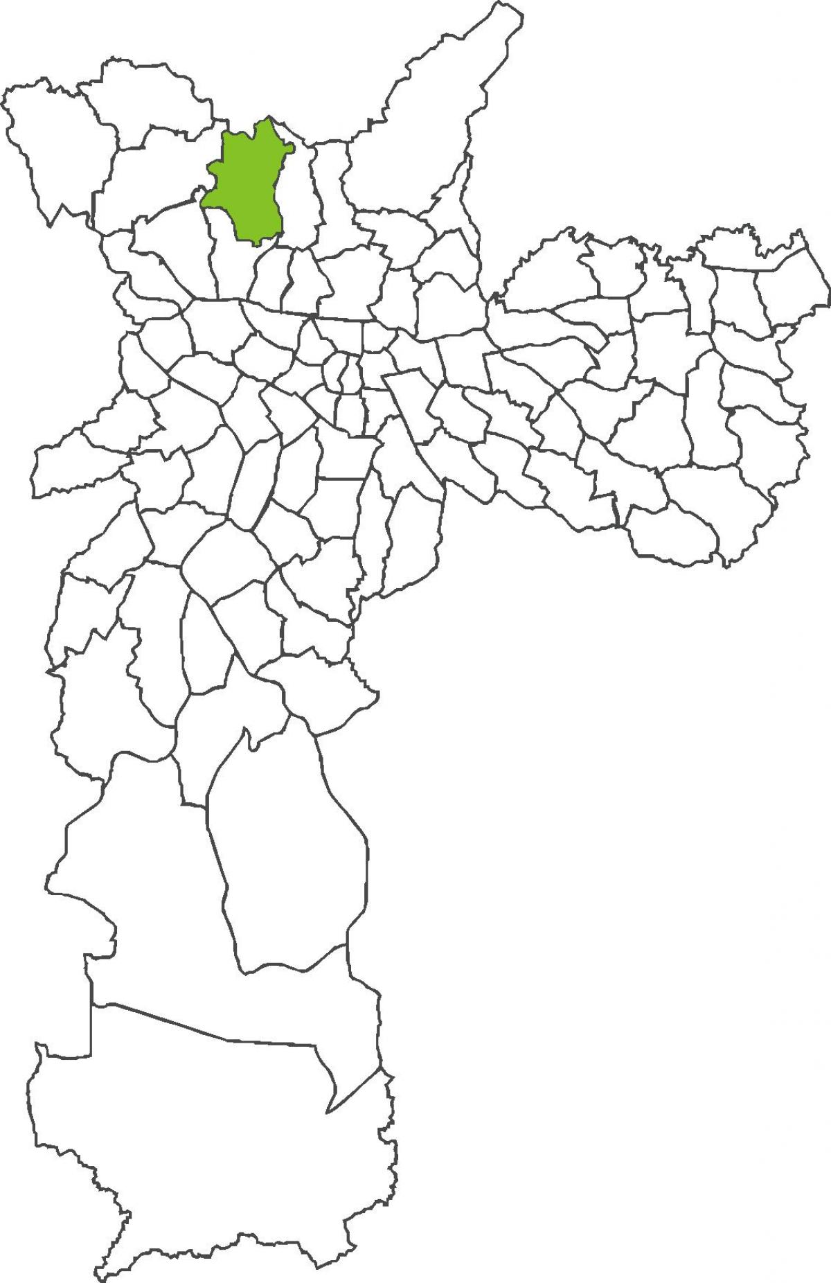 Kaart van Brasilândia wijk