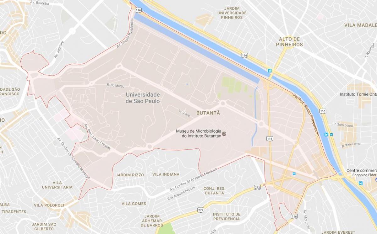 Kaart van Butantã São Paulo