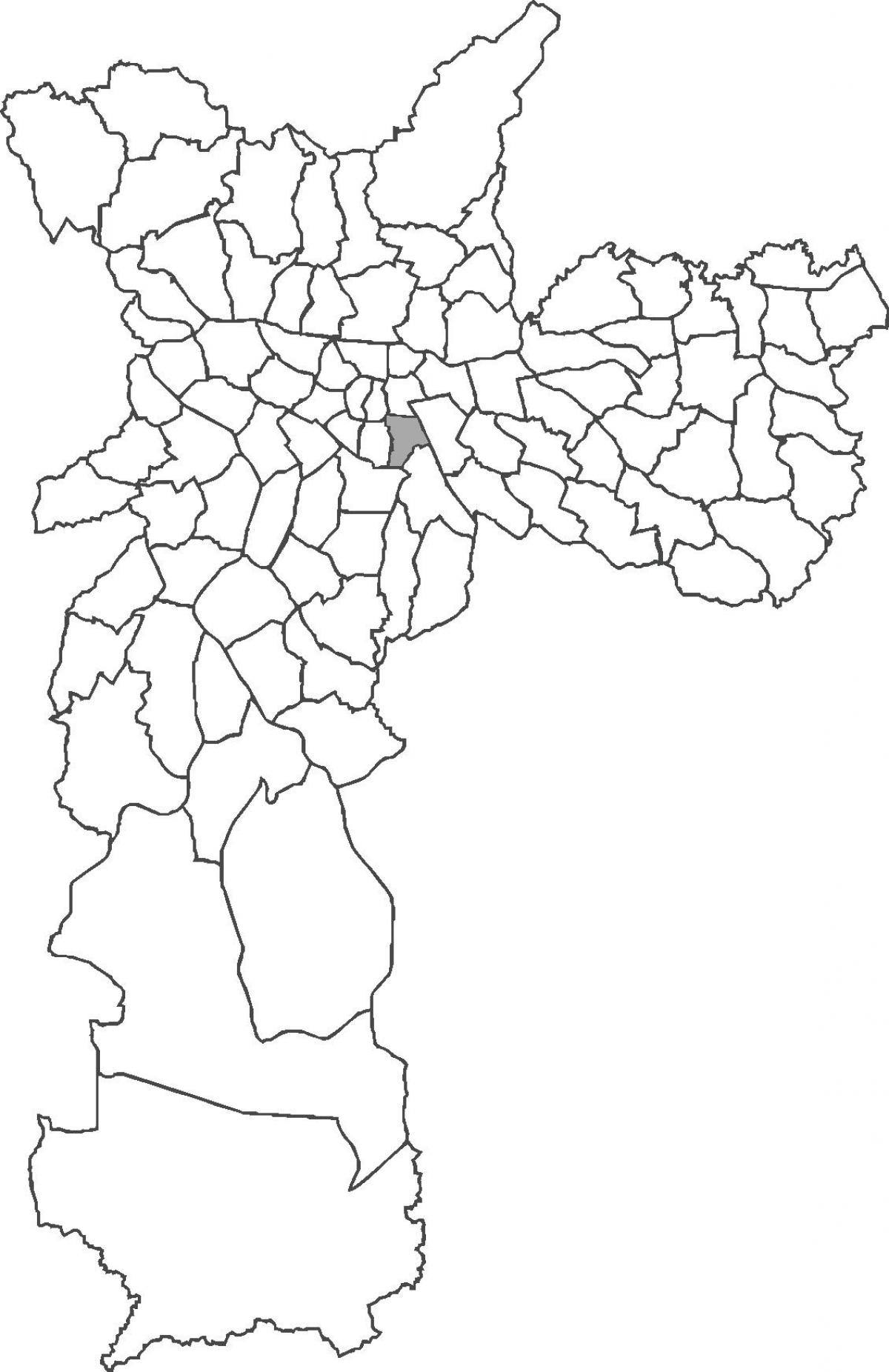 Kaart van Cambuci wijk