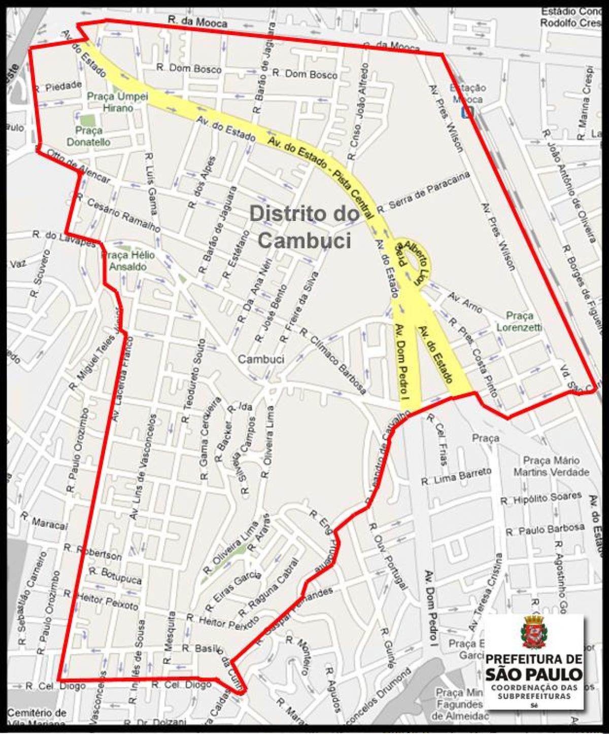 Kaart van Cambuci São Paulo
