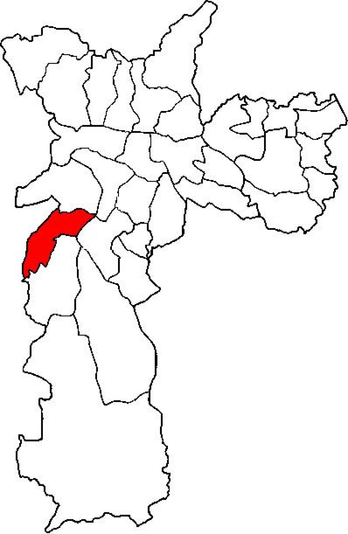 Kaart van Campo Limpo sub-prefectuur São Paulo