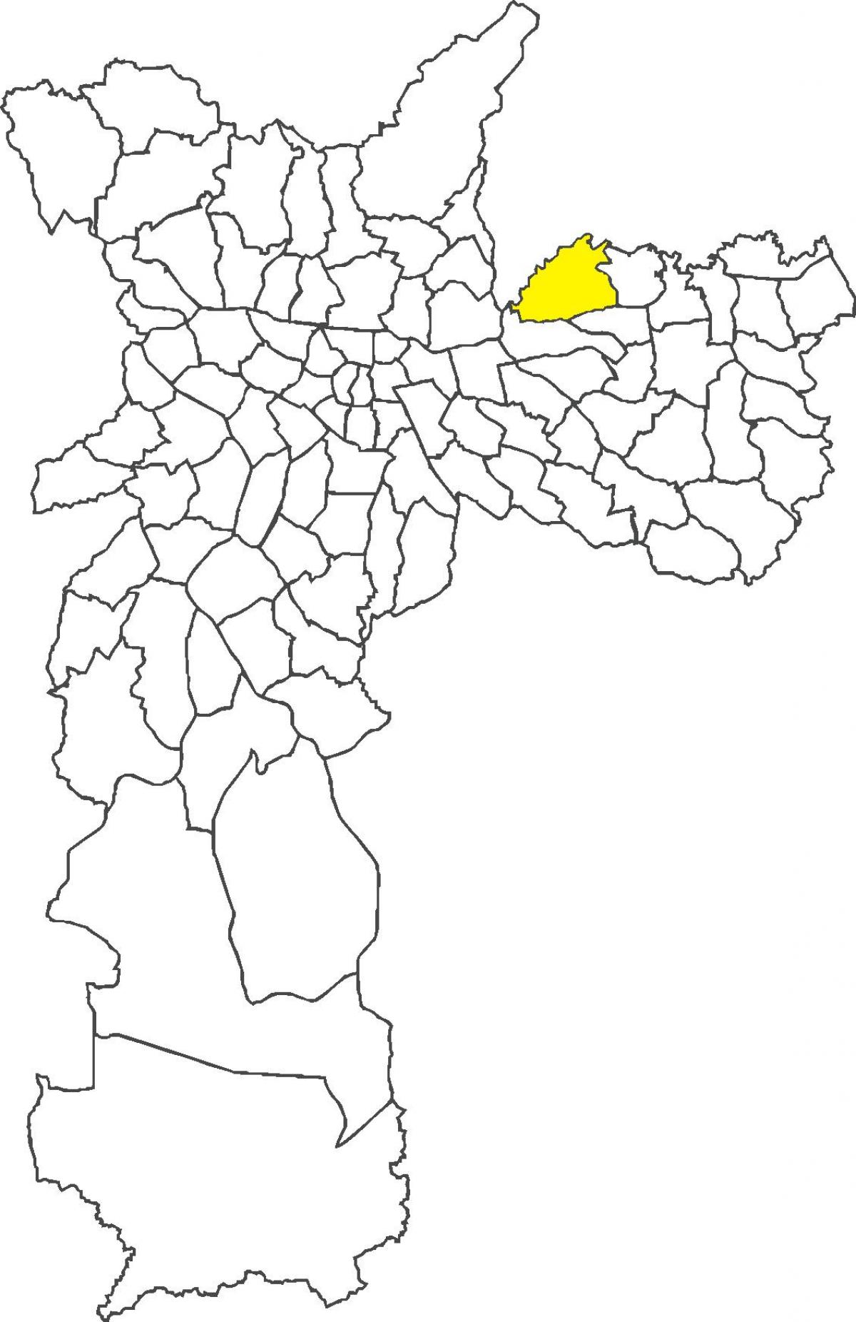 Kaart van Cangaíba wijk