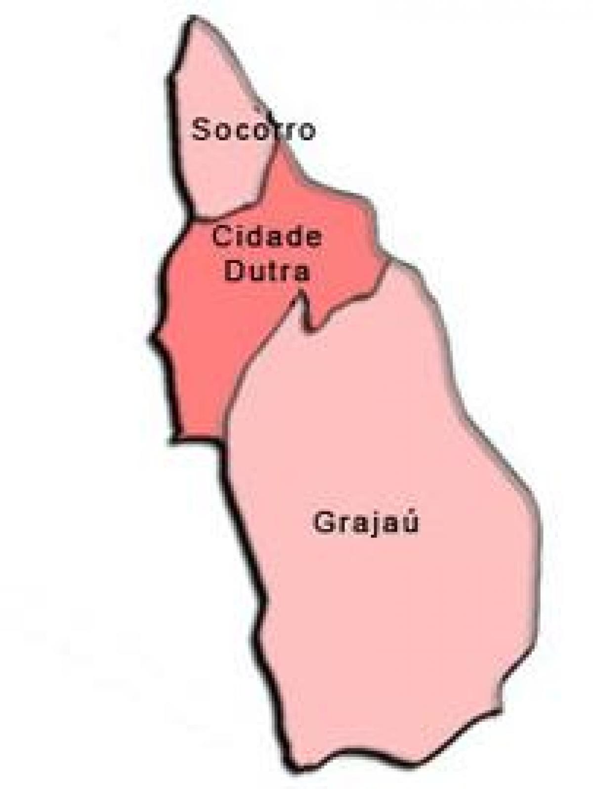 Kaart van Capela do Socorro sub-prefectuur