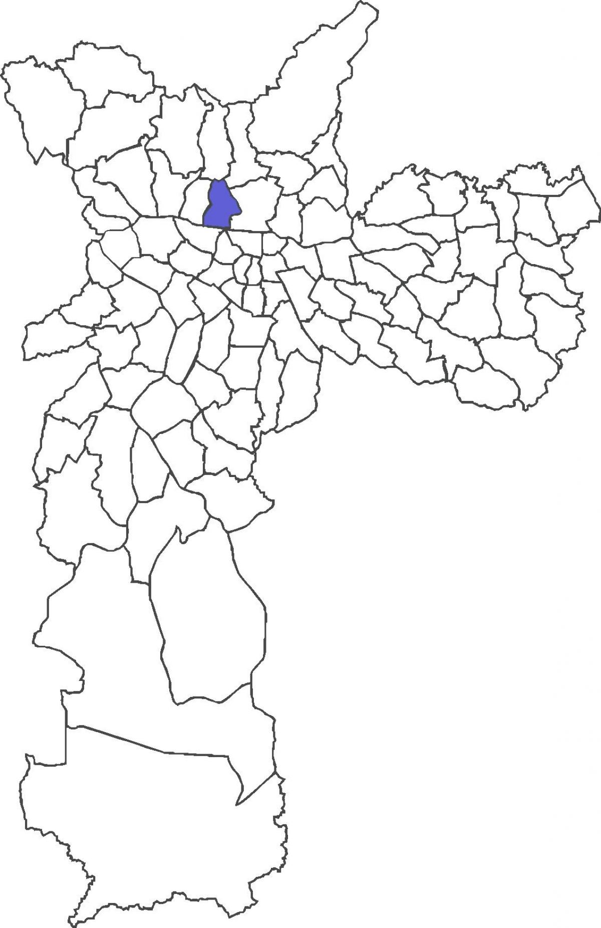 Kaart van Casa Verde district