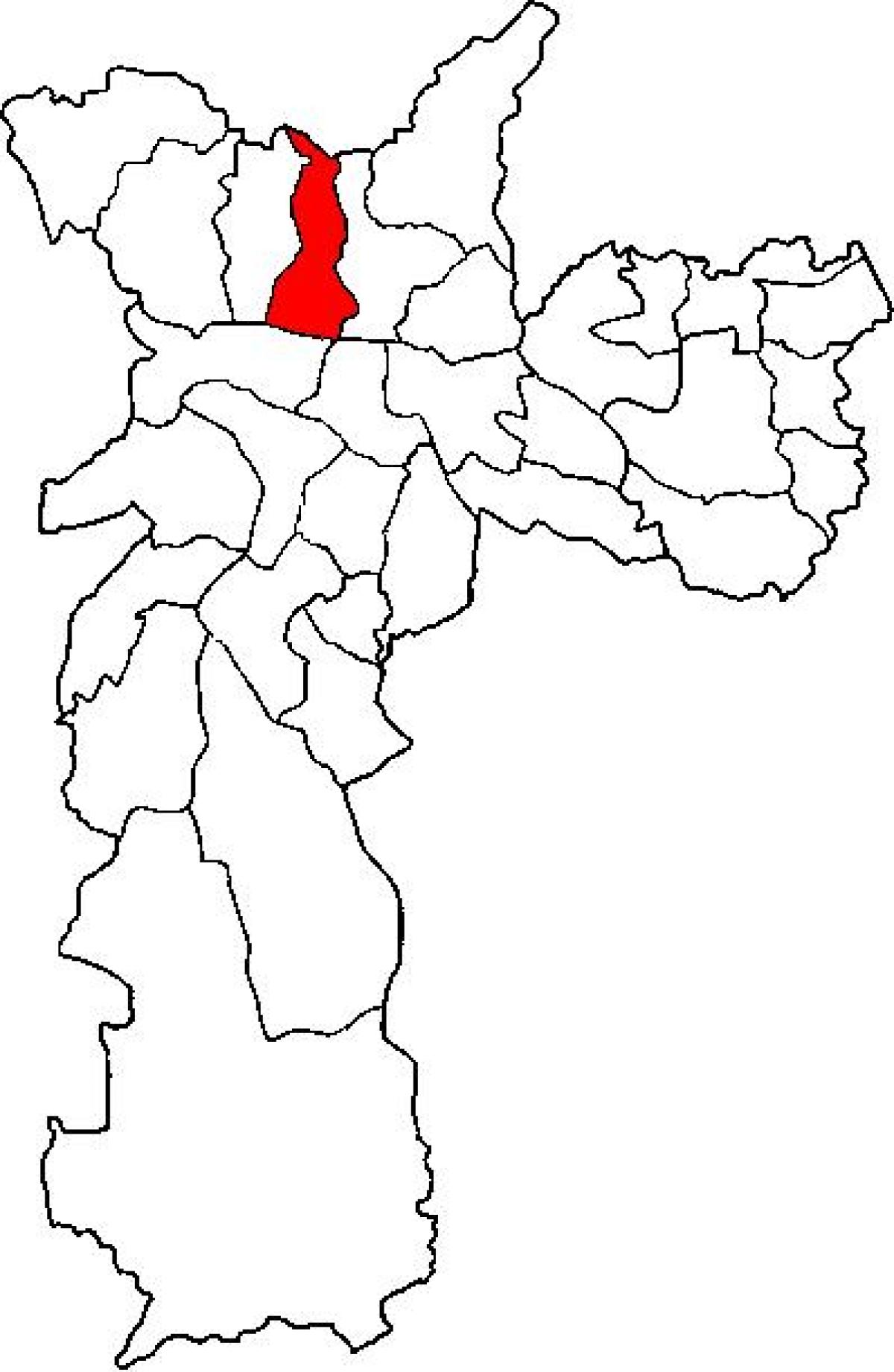 Kaart van Casa Verde, sub-prefectuur van São Paulo