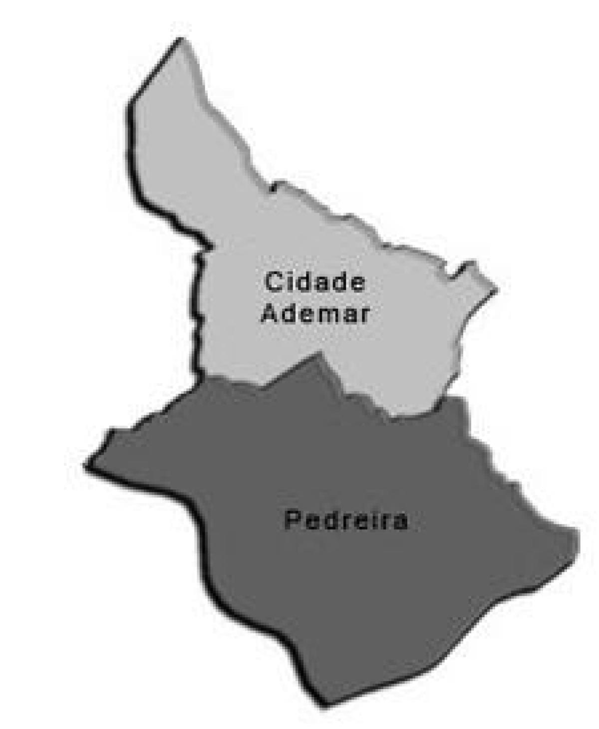 Kaart van Cidade Ademar sub-prefectuur