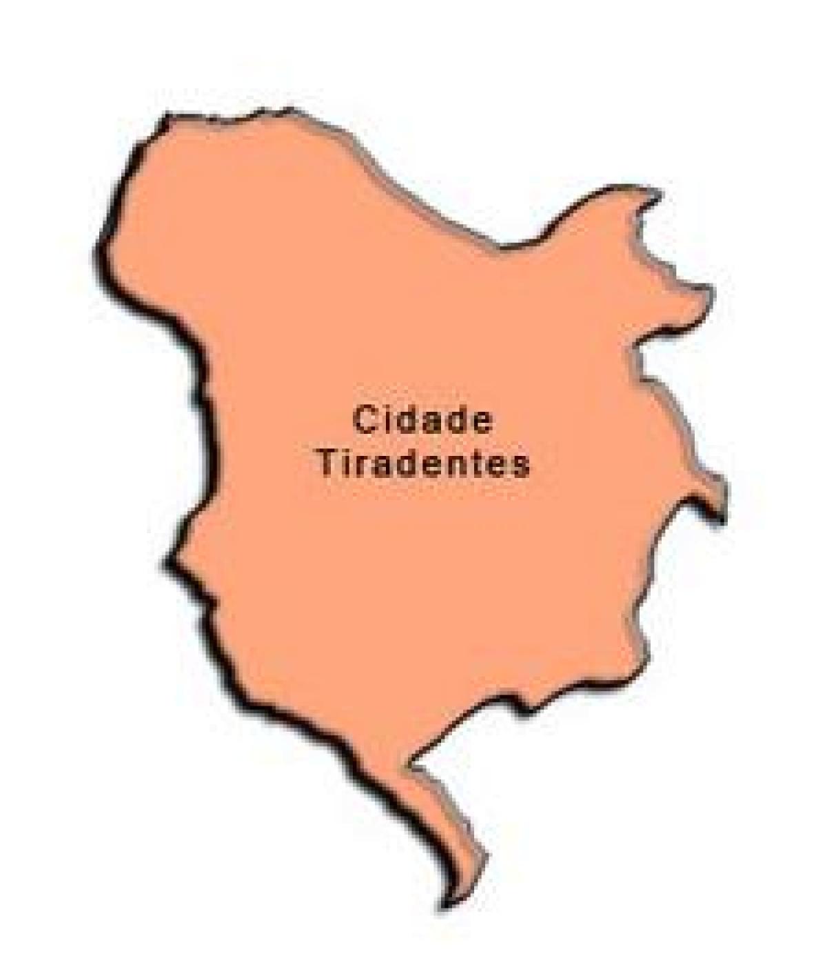 Kaart van Cidade Tiradentes-sub-prefectuur