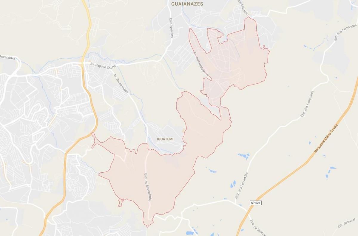 Kaart van Cidade Tiradentes-São Paulo