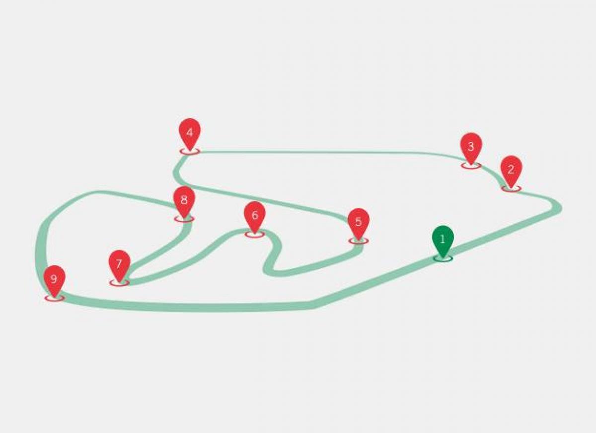 Kaart van de GP van Brazilië F1