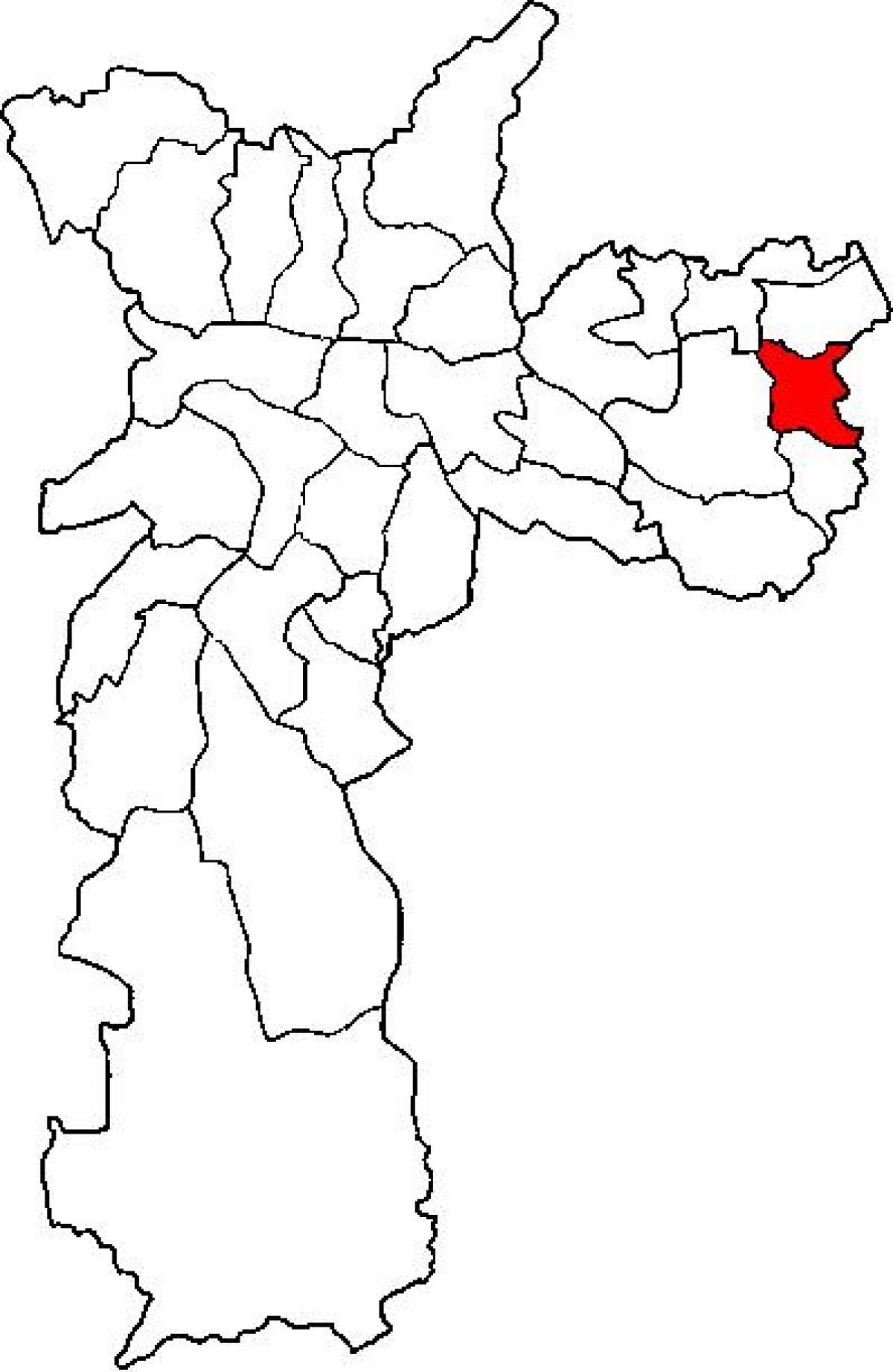 Kaart van Guaianases sub-prefectuur São Paulo
