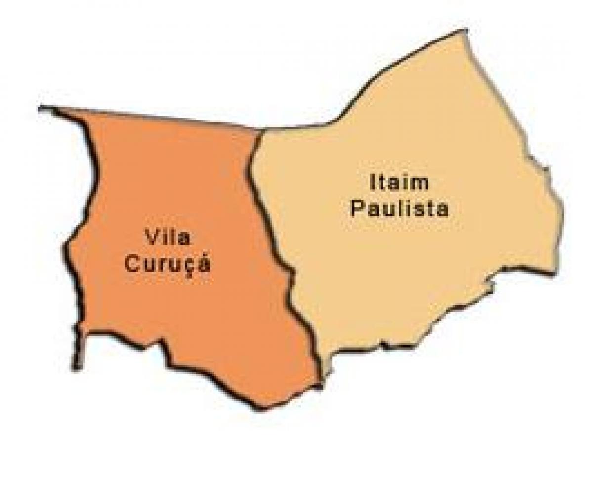 Kaart van Itaim Paulista - Vila Curuçá sub-prefectuur