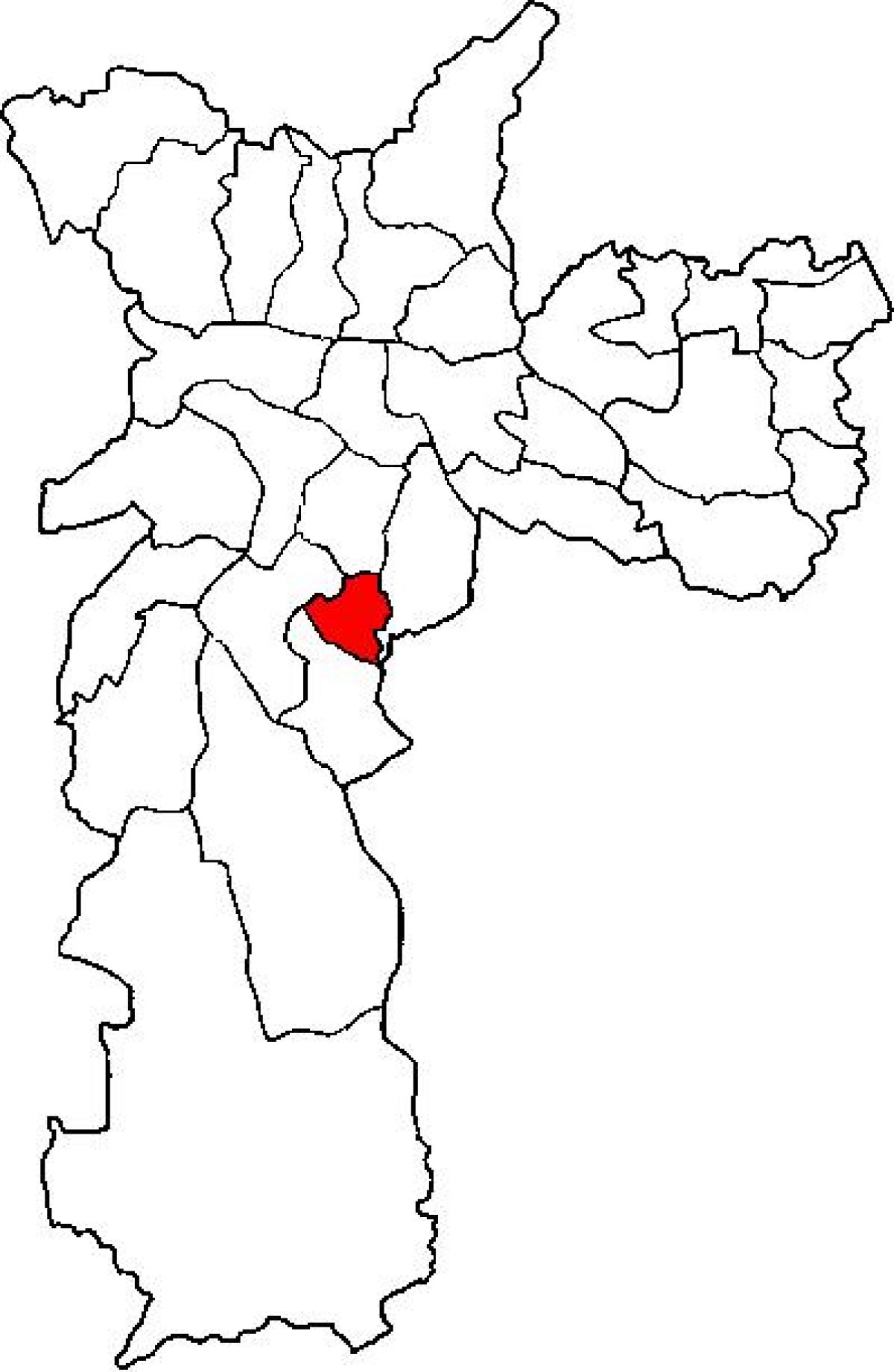Kaart van Jabaquara sub-prefectuur São Paulo