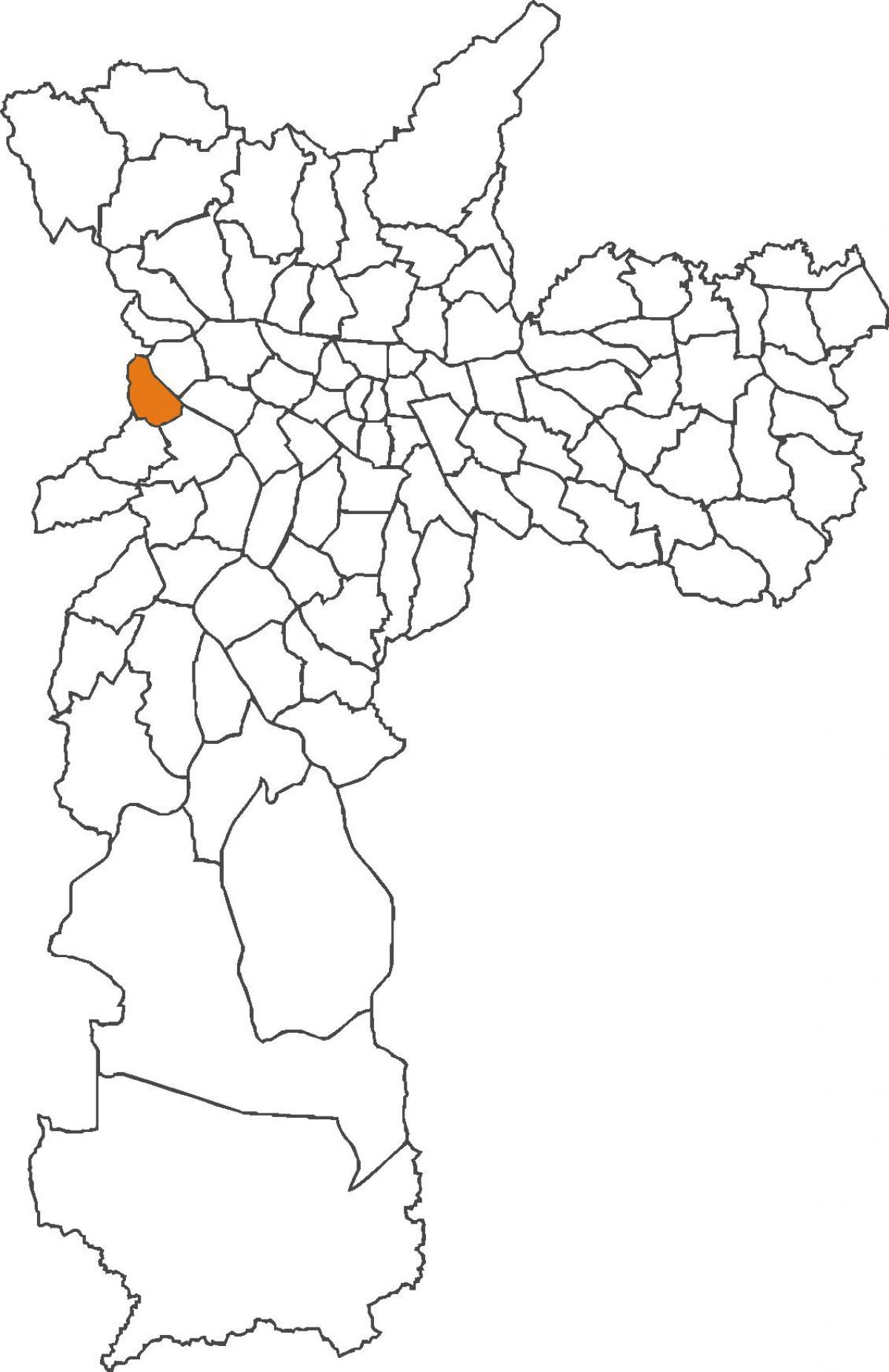Kaart van Jaguaré wijk