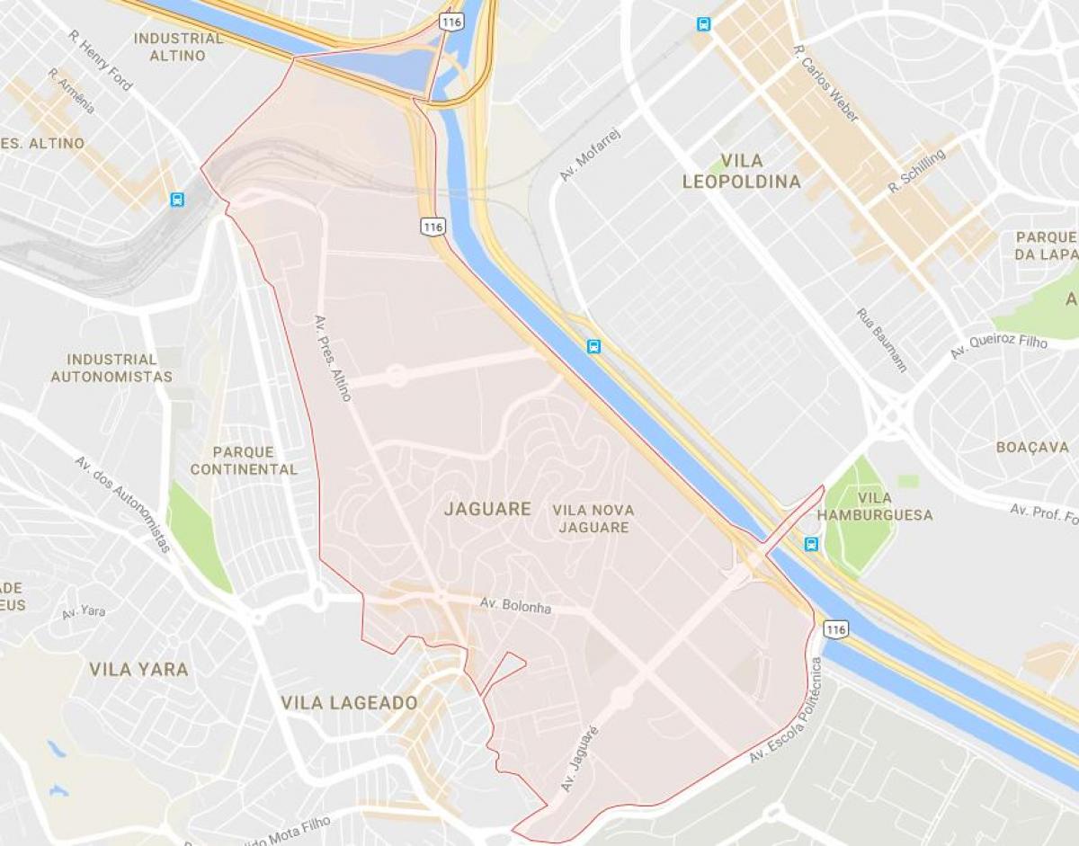Kaart van Jaguaré São Paulo