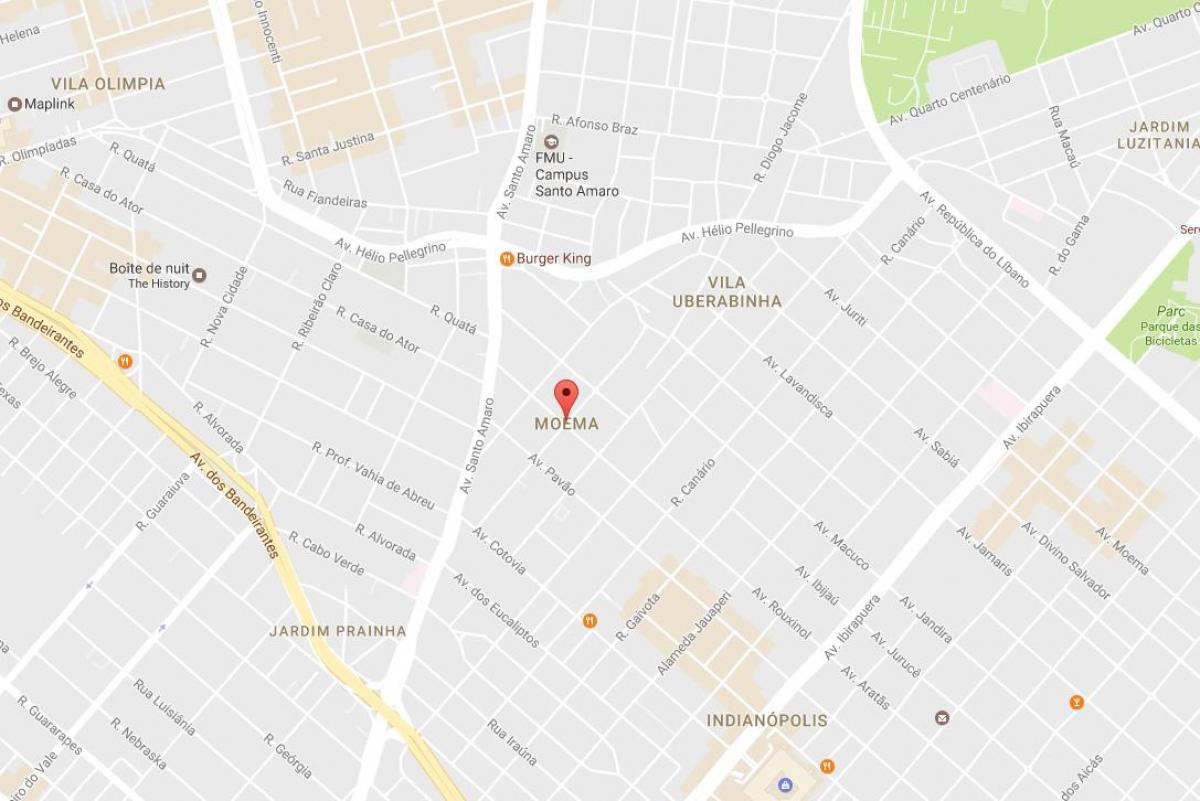 Kaart van Moema van São Paulo