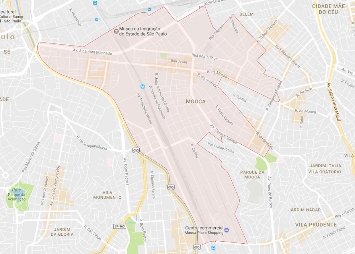 Kaart van Mooca São Paulo