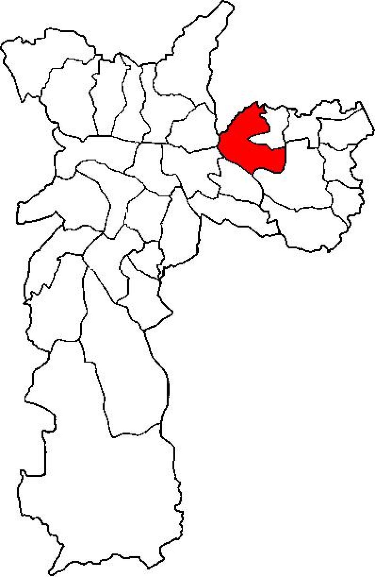 Kaart van Penha sub-prefectuur São Paulo