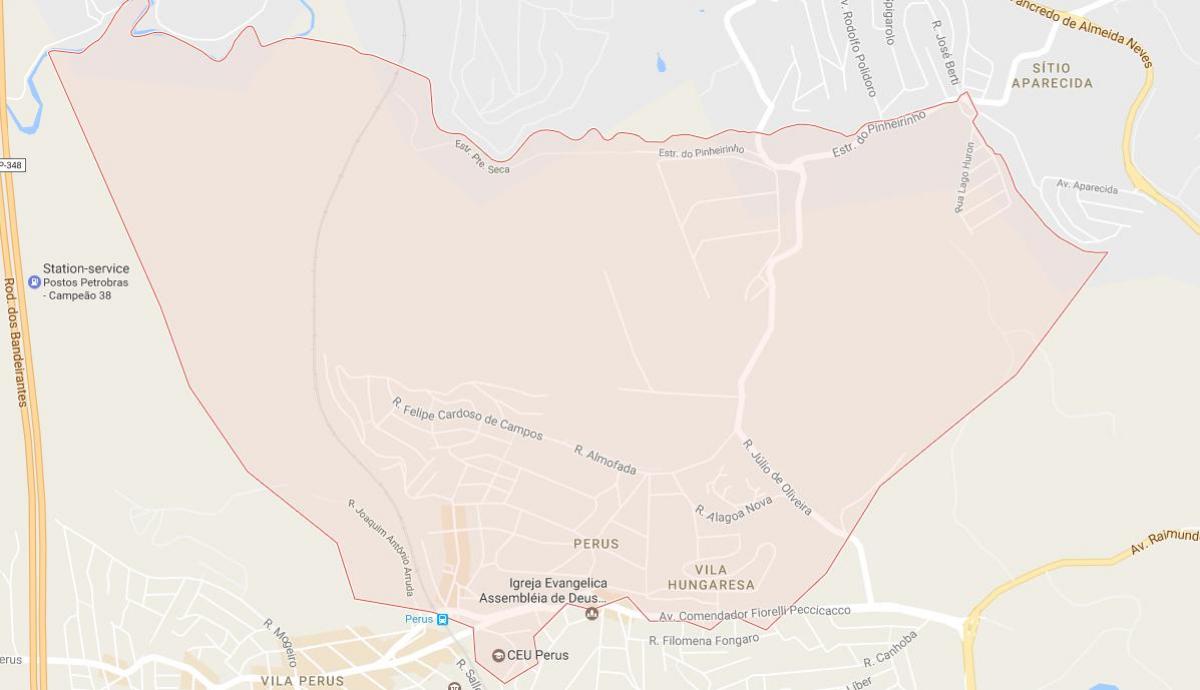 Kaart van Perus São Paulo