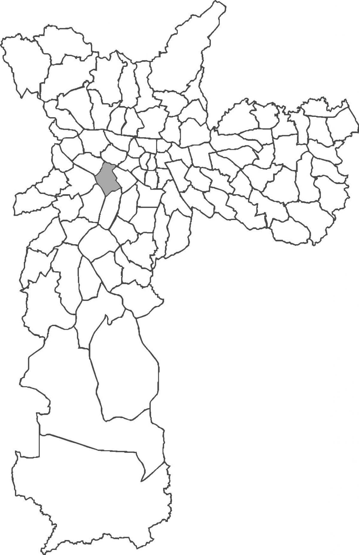 Kaart van Pinheiros district