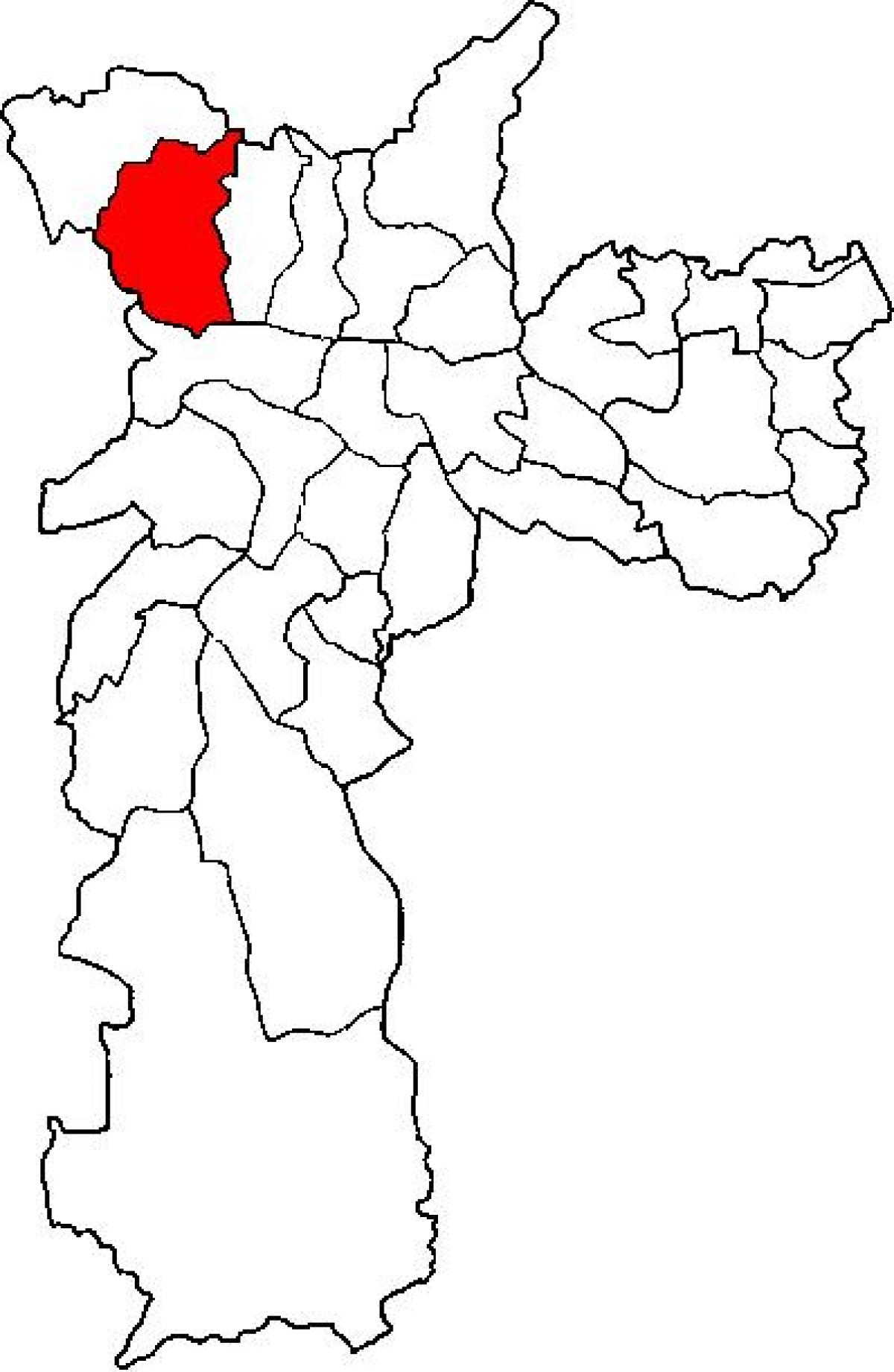 Kaart van Pirituba-Jaragua sub-prefectuur São Paulo