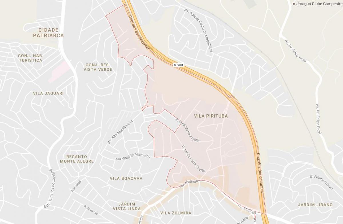 Kaart van Pirituba São Paulo