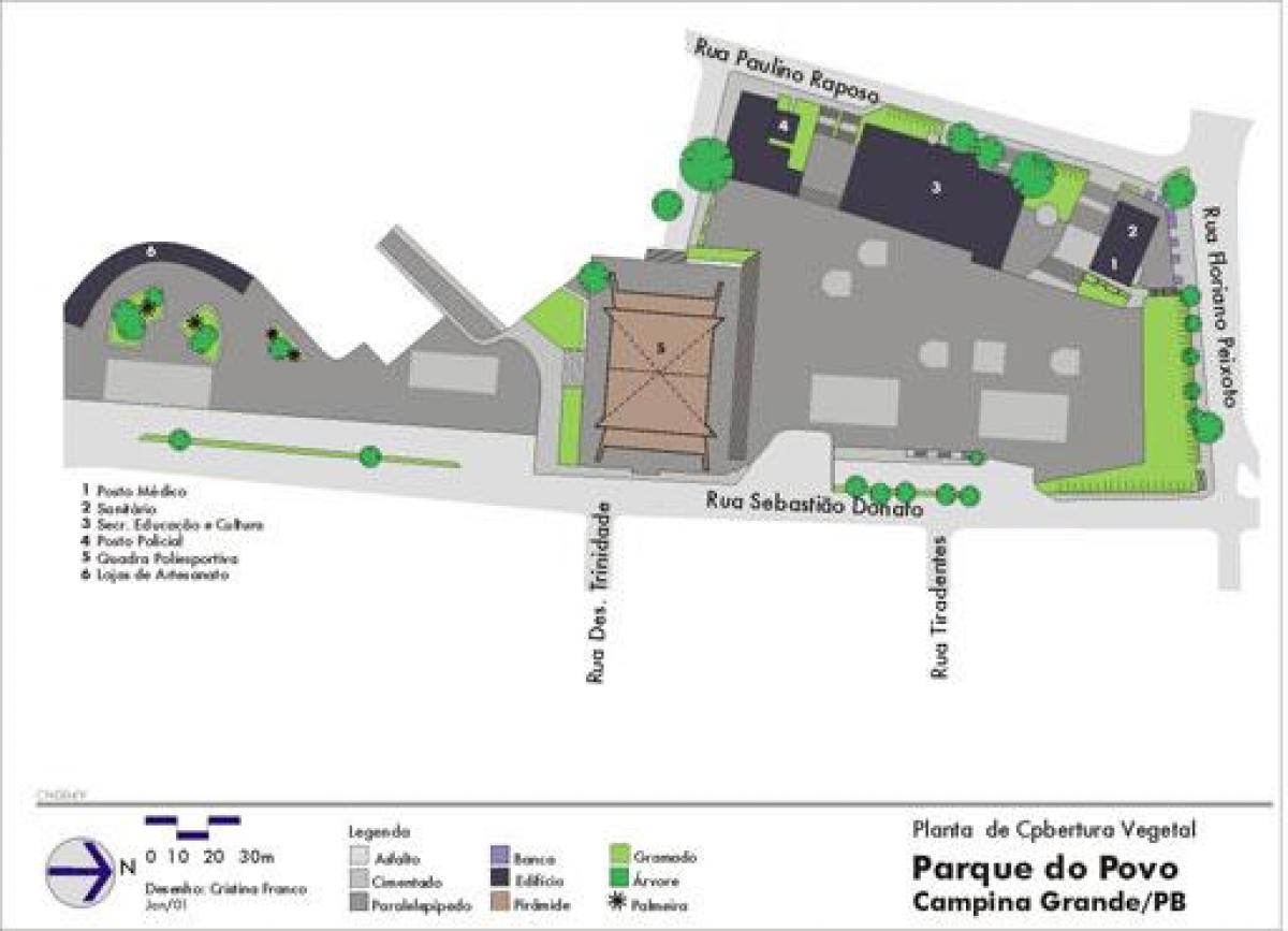 Kaart van Povo São Paulo Park