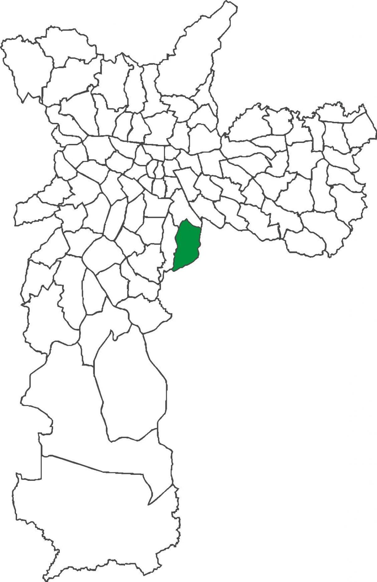 Kaart van Sacomã wijk