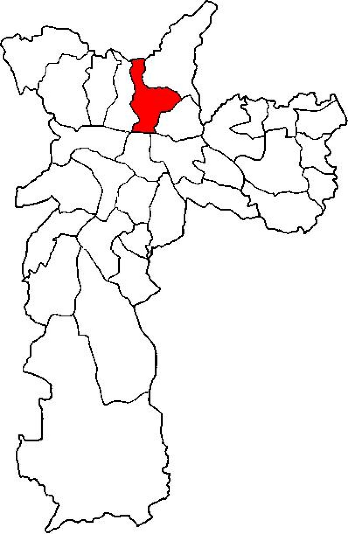 Kaart van Santana sub-prefectuur São Paulo