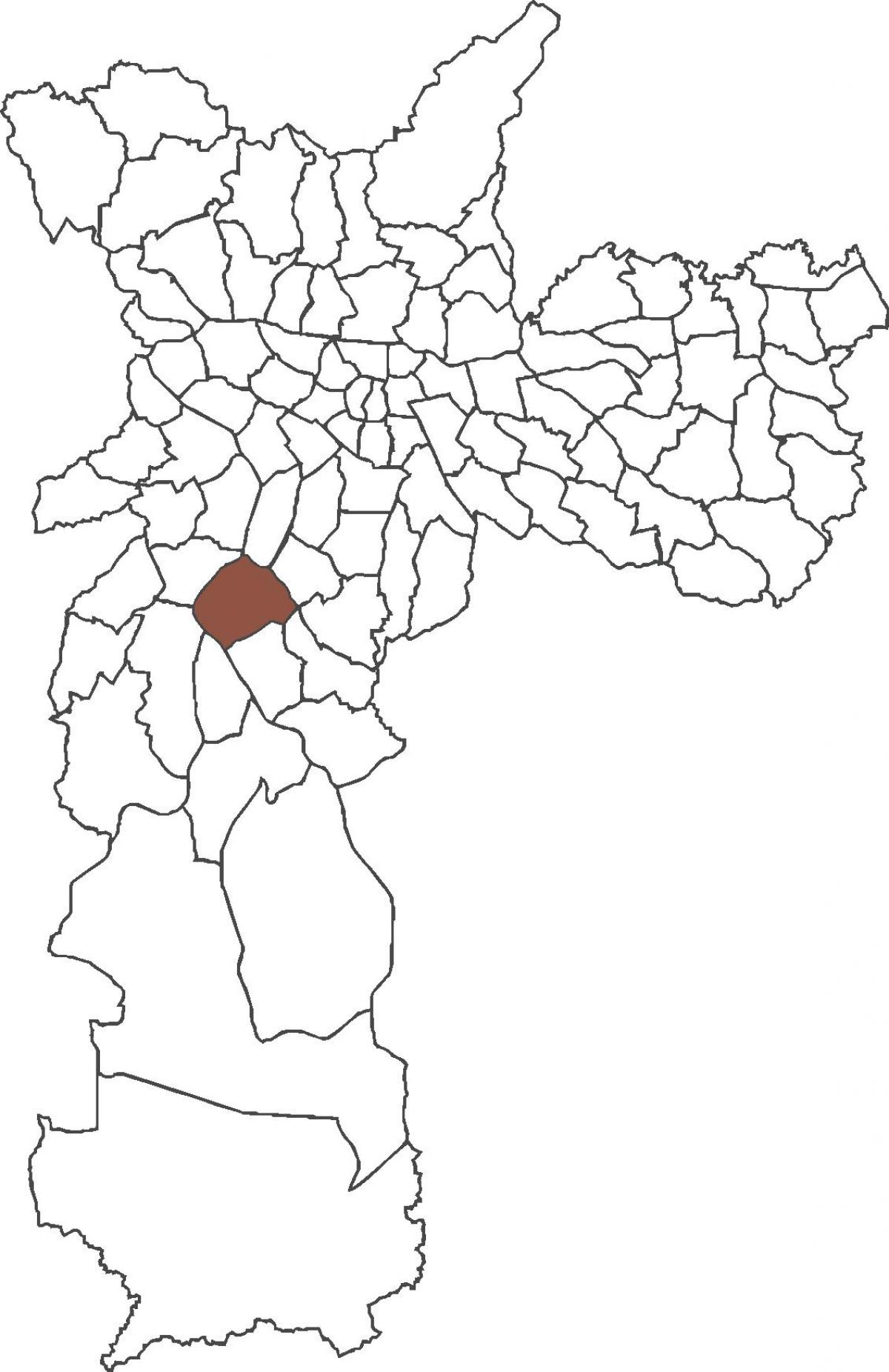 Kaart van Santo Amaro wijk