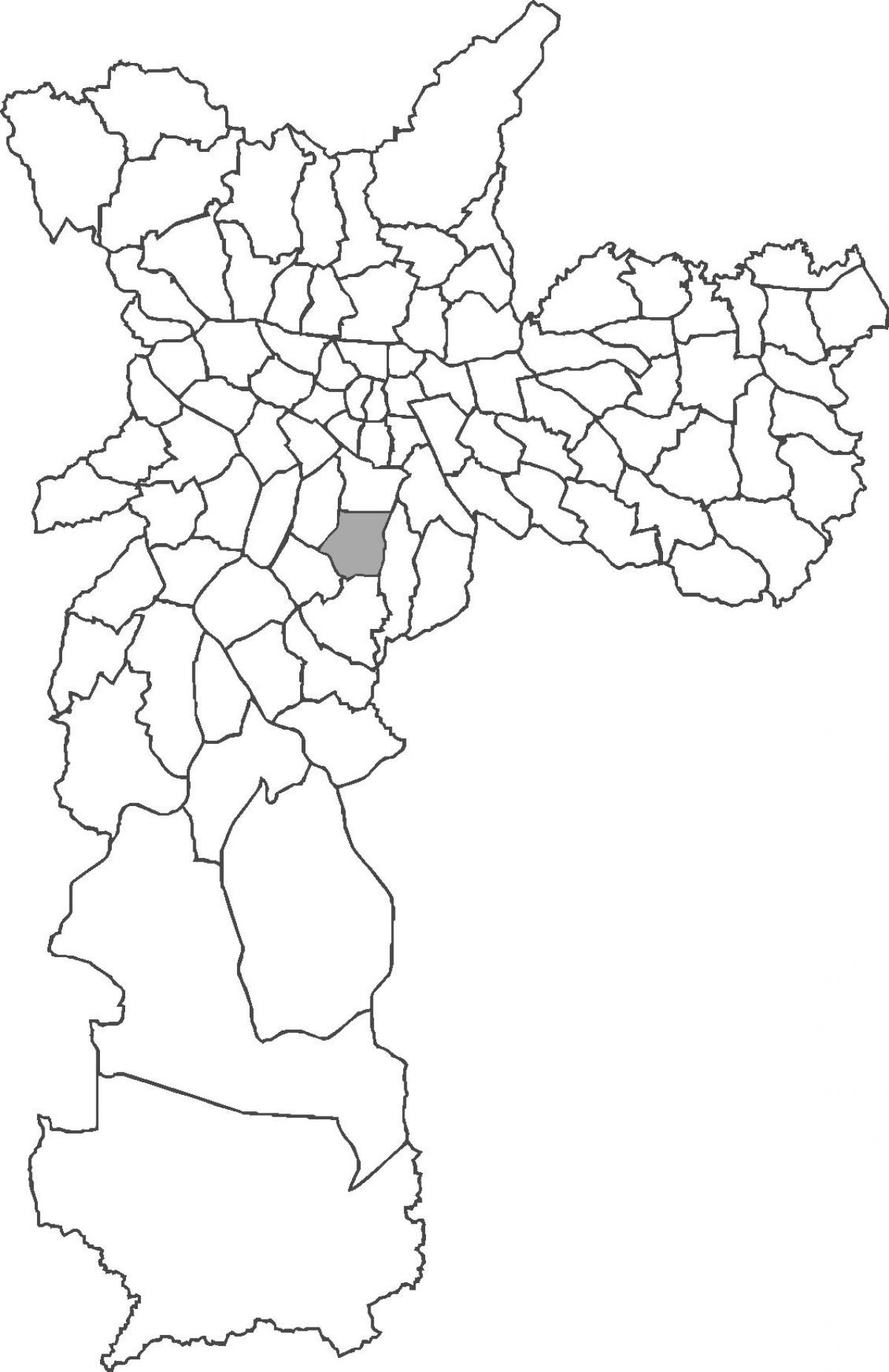 Kaart van Saúde wijk
