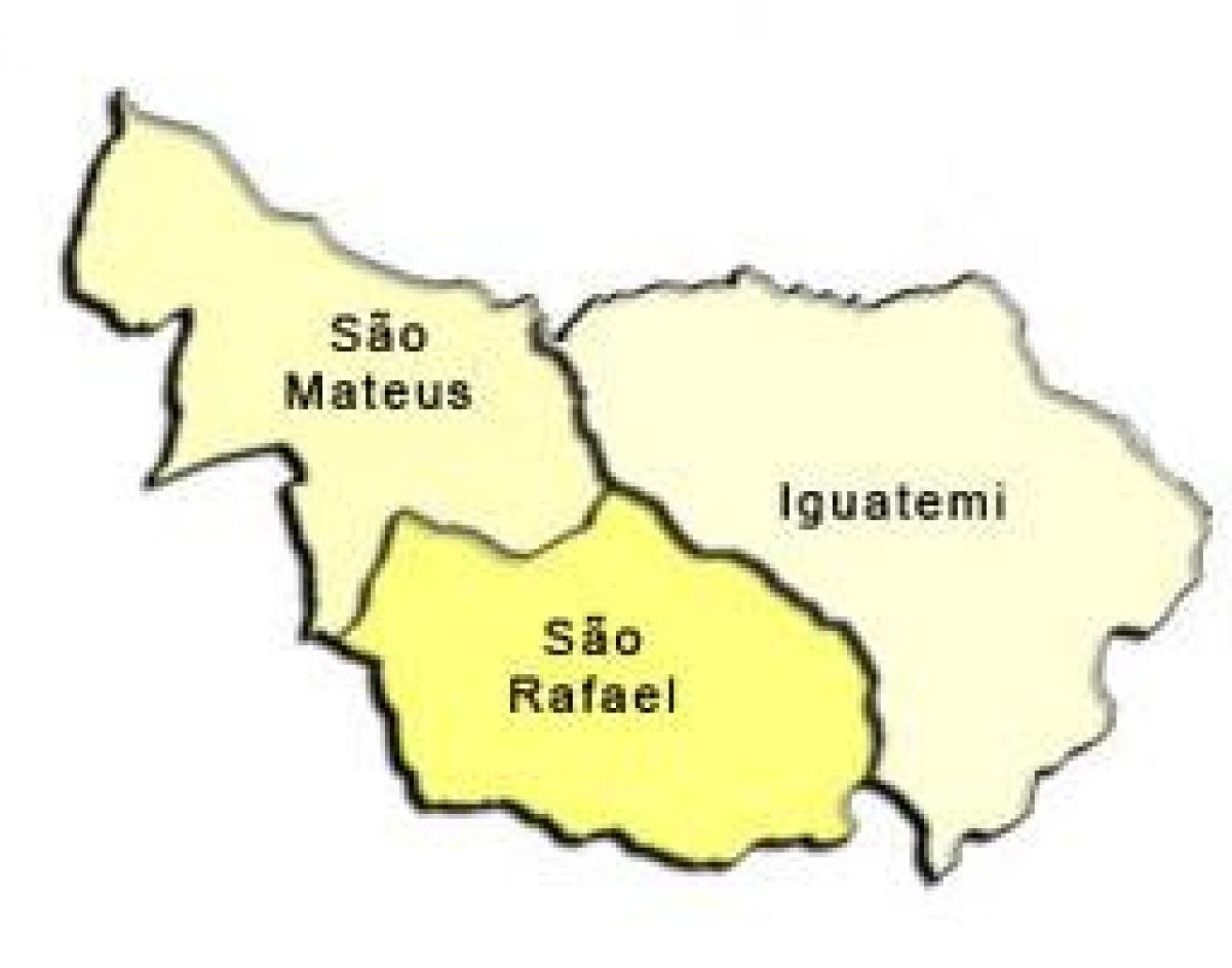 Kaart van São Mateus sub-prefectuur