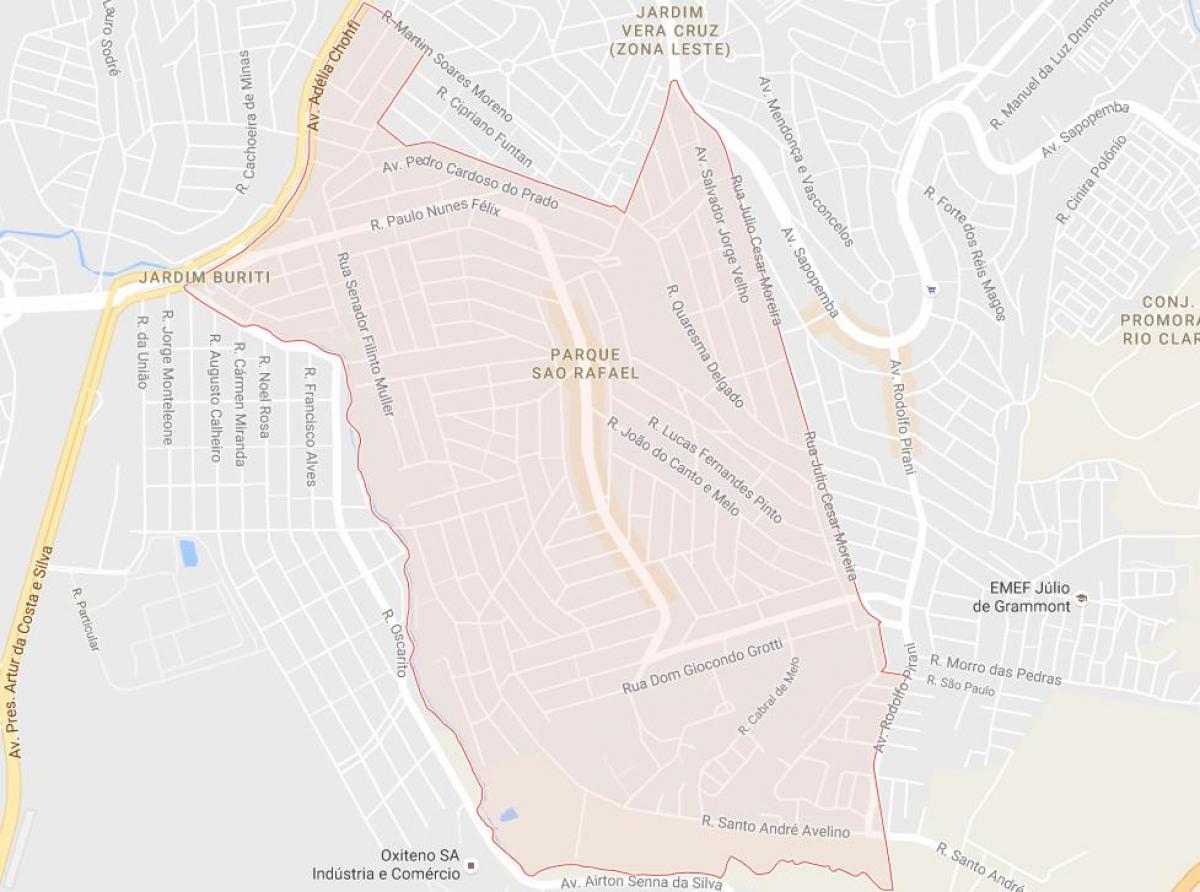 Kaart van São Rafael São Paulo
