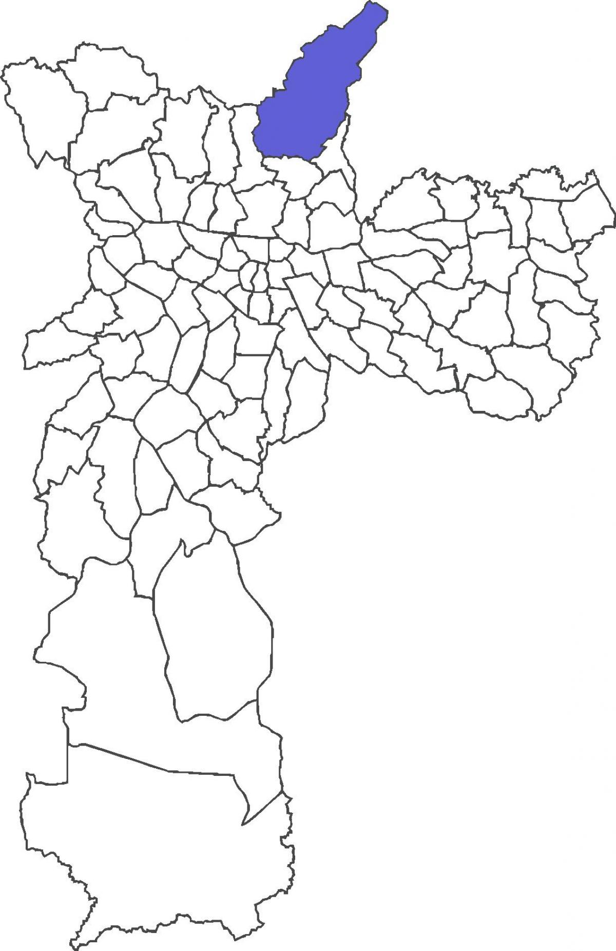 Kaart van Tremembé wijk