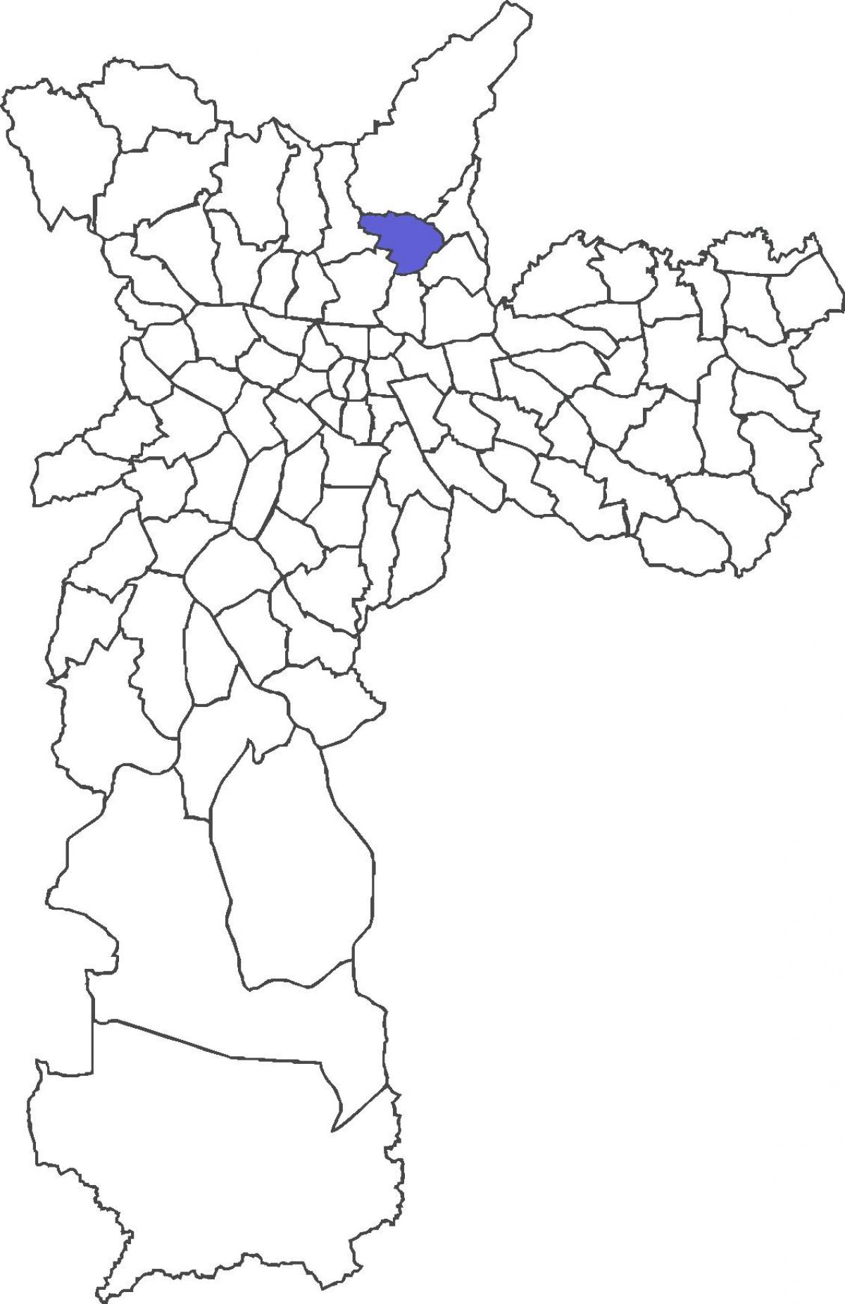 Kaart van Tucuruvi wijk