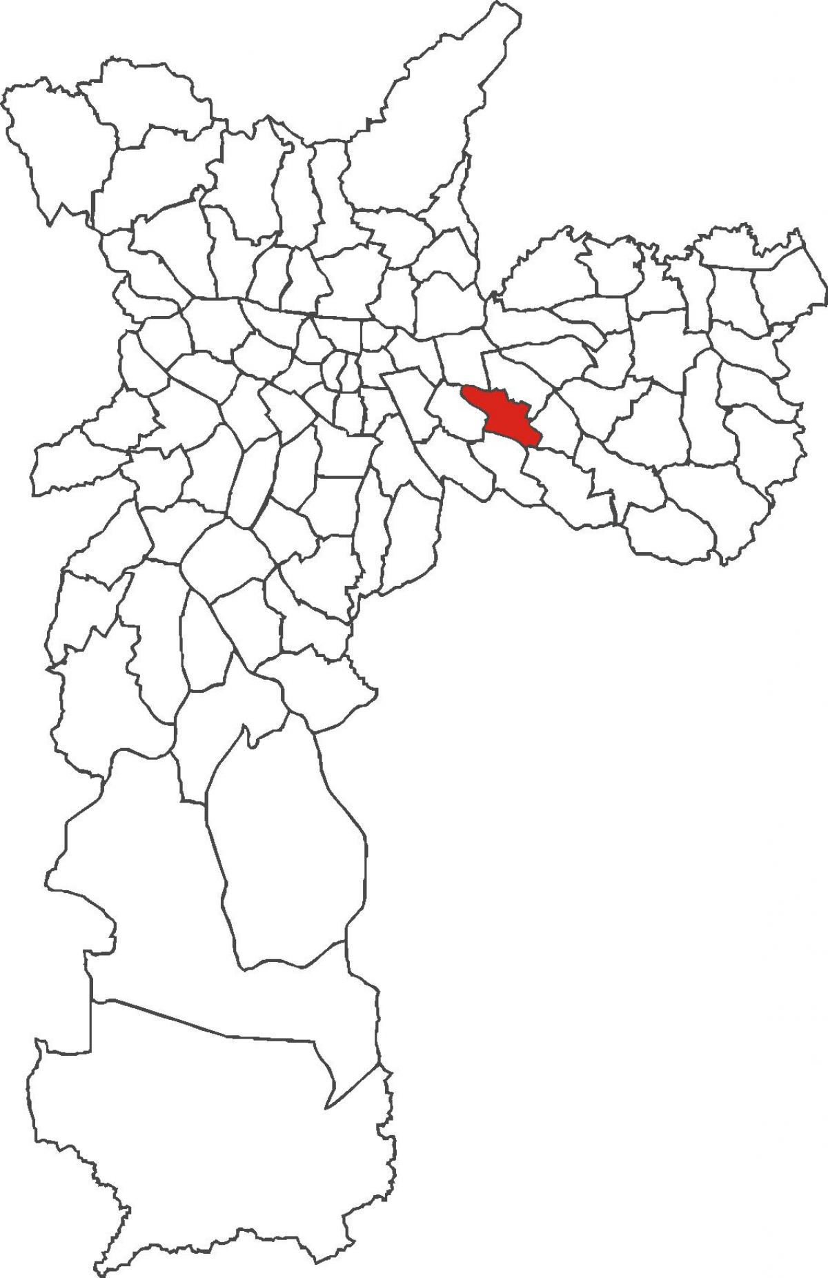 Kaart van Vila Formosa wijk