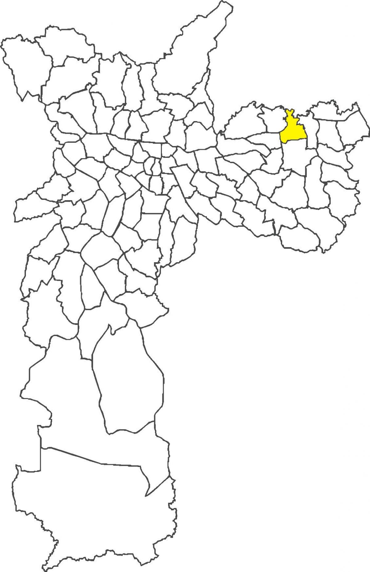 Kaart van Vila Jacuí wijk