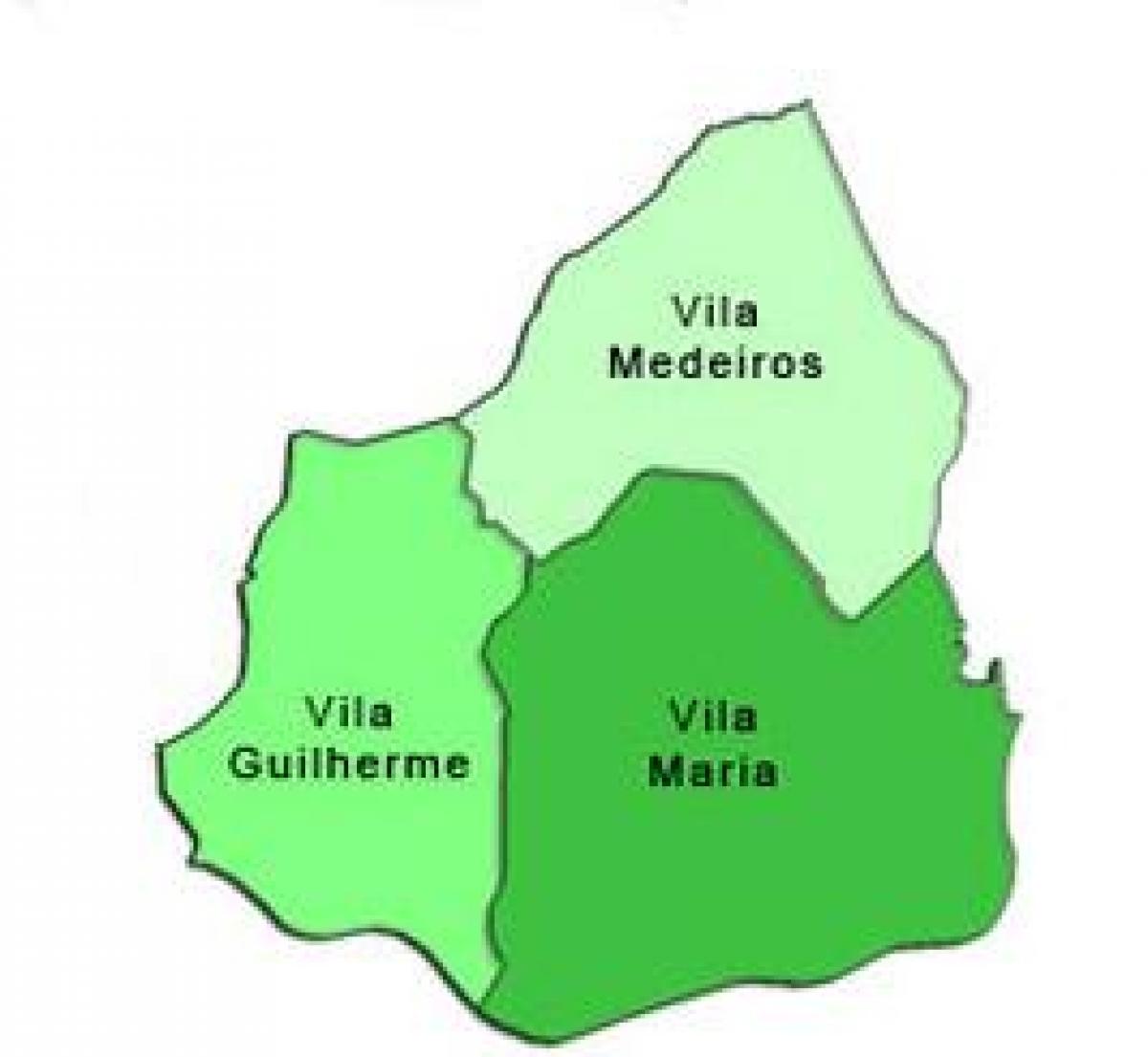Kaart van Vila Maria sub-prefectuur