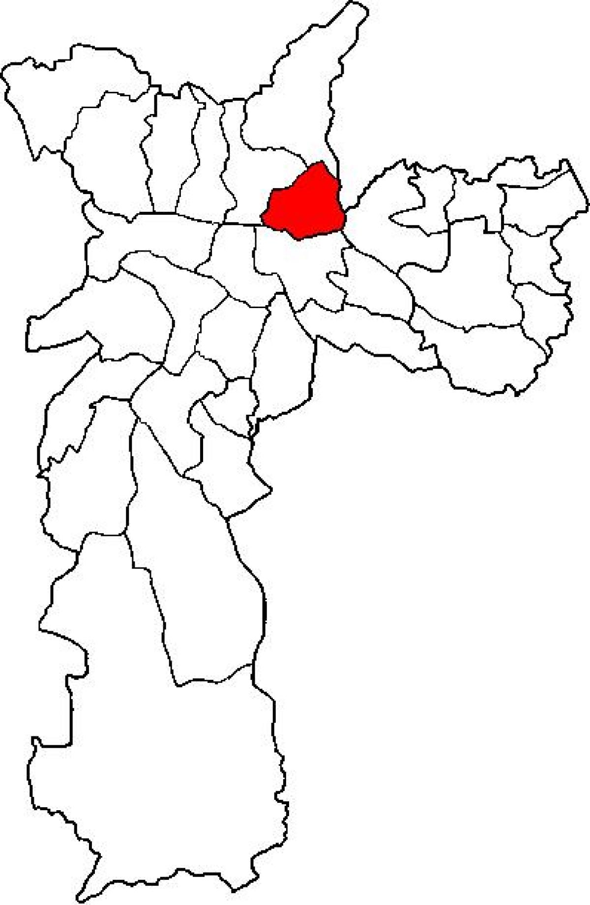Kaart van Vila Maria sub-prefectuur São Paulo