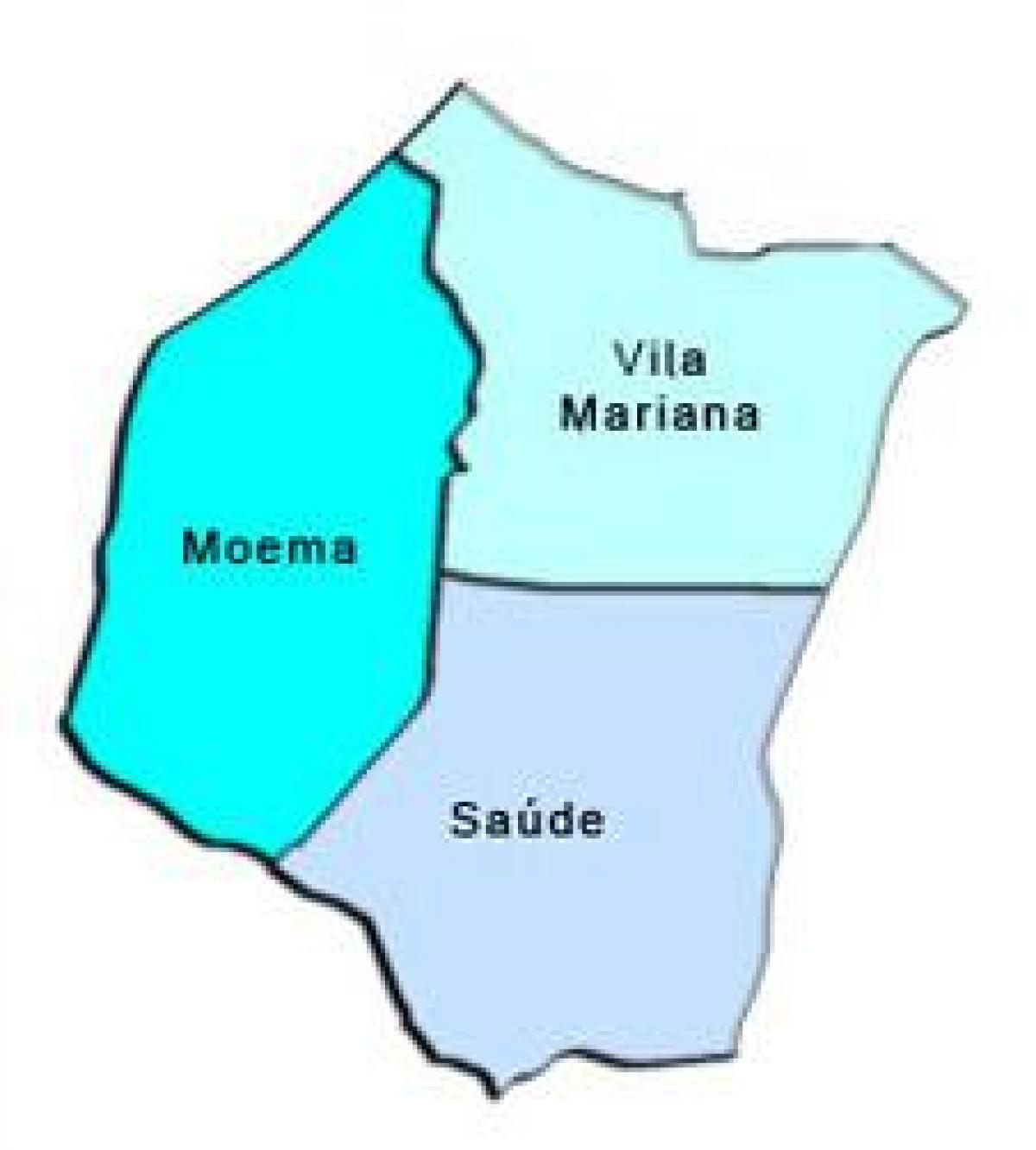 Kaart van Vila Mariana, sub-prefectuur