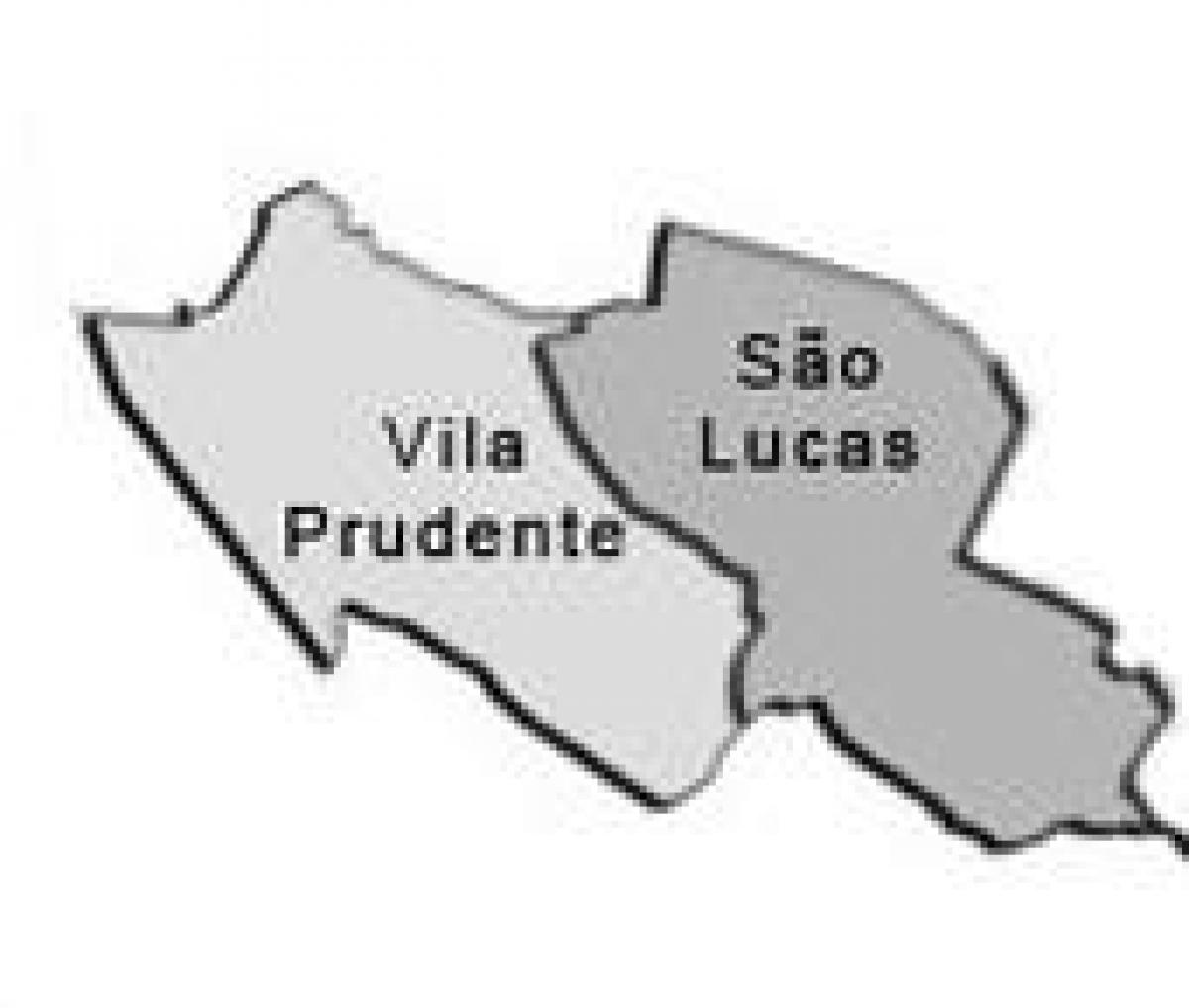 Kaart van Vila Prudente sub-prefectuur