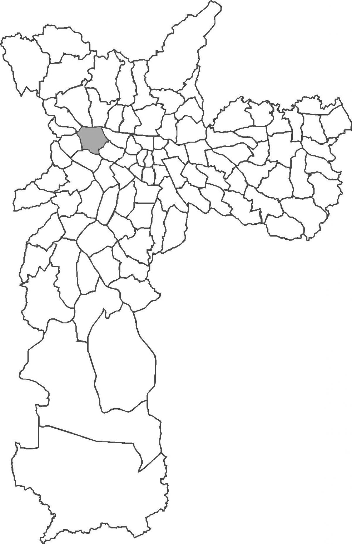 Kaart van de wijk Lapa