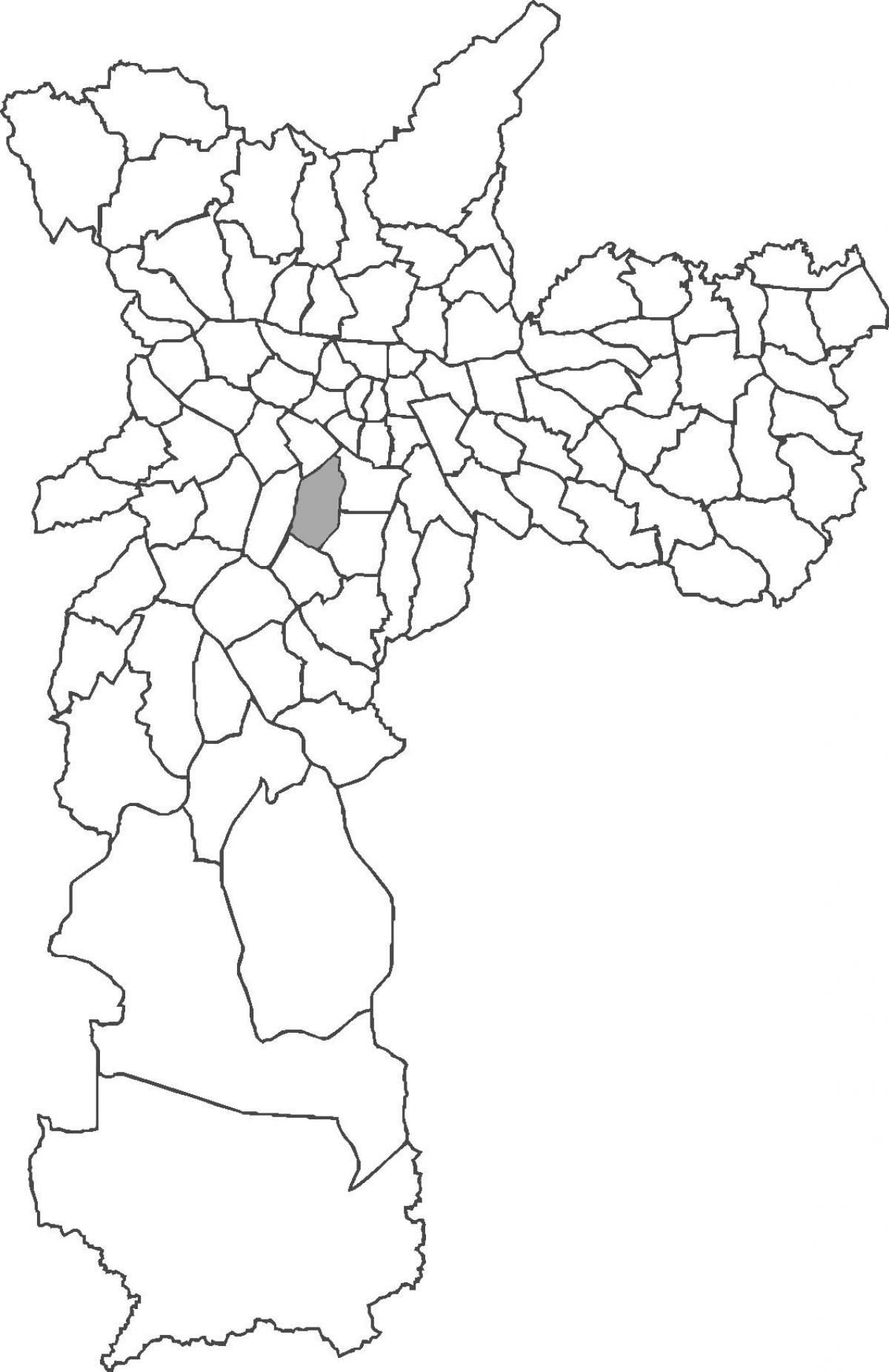 Kaart van de wijk Moema