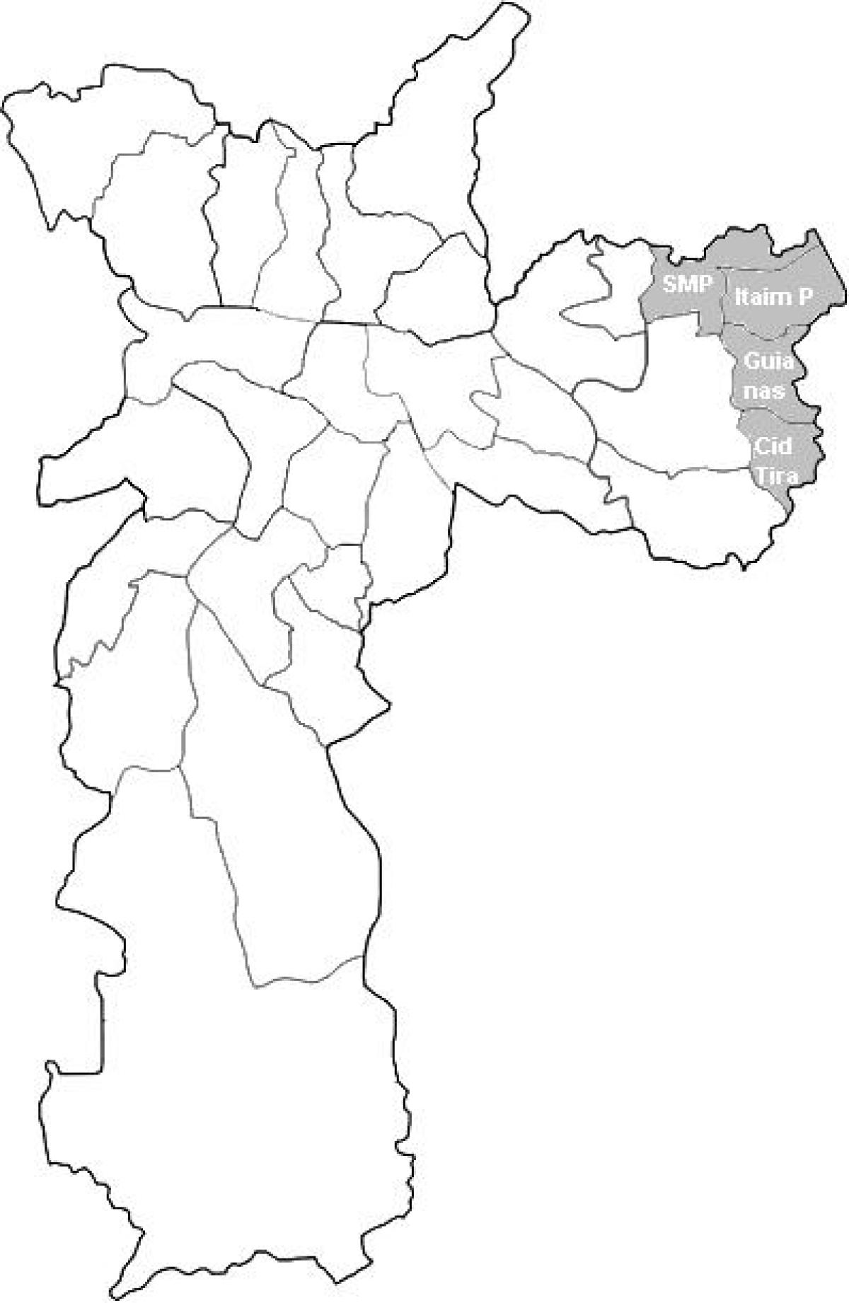 Kaart van zone Timor 2 São Paulo