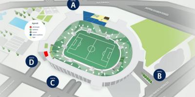 Kaart van Allianz Parque - Niveau 1