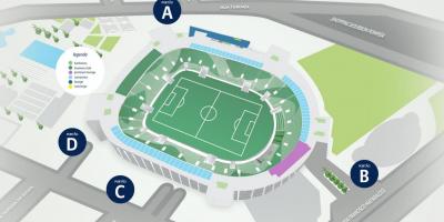 Kaart van Allianz Parque - Niveau 3