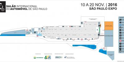 Kaart van de autoshow van São Paulo