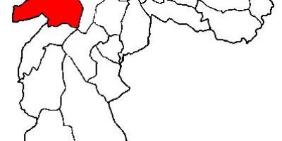 Kaart van Butantã sub-prefectuur São Paulo