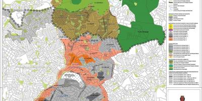 Kaart van Casa Verde São Paulo - Bezetting van de bodem